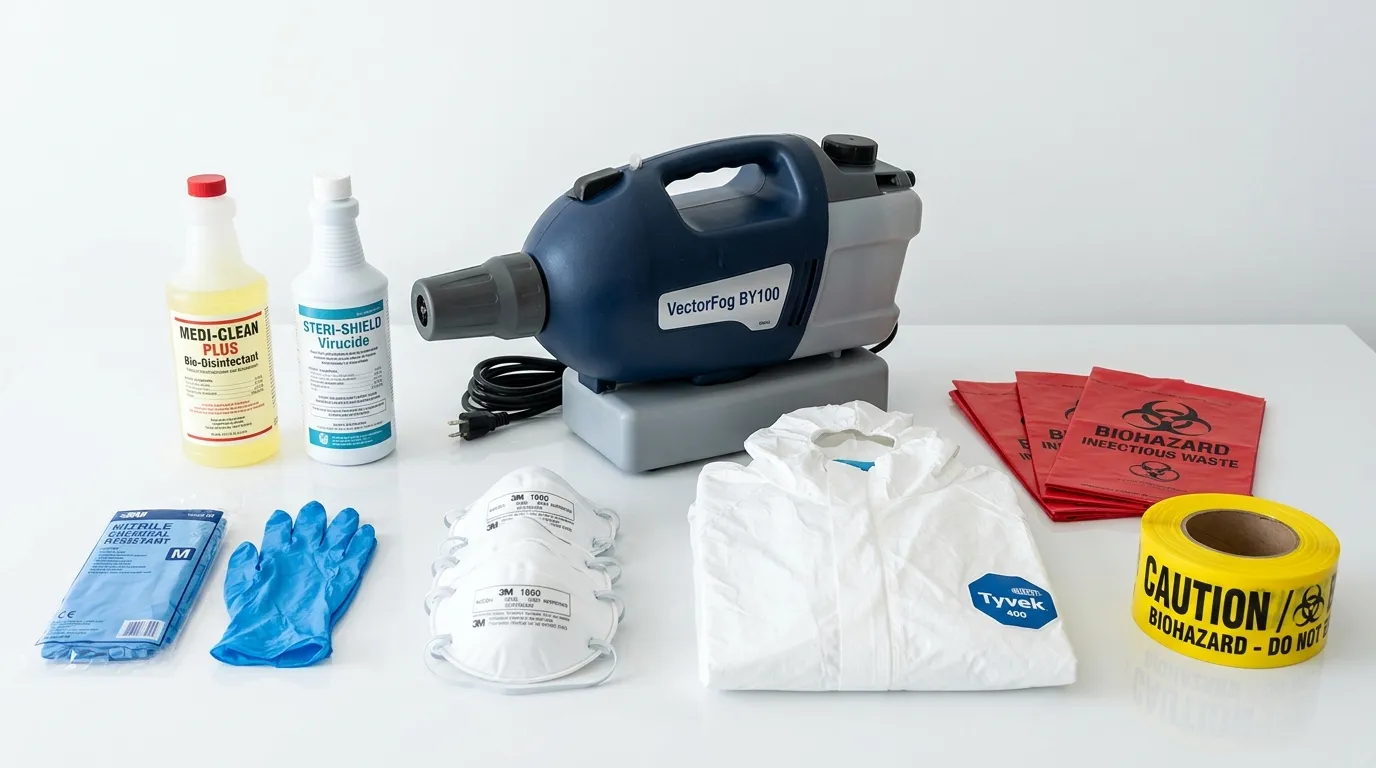 Professional biohazard remediation crew working in Moultonborough